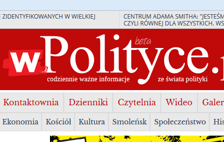 w polityce